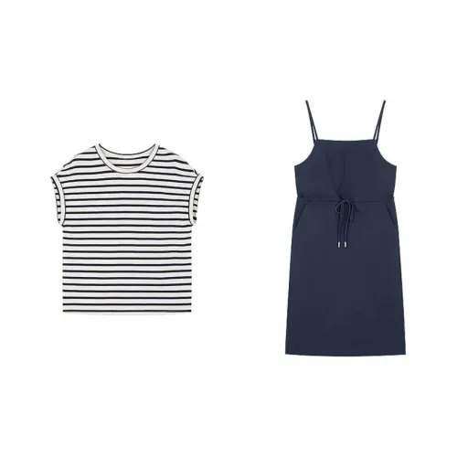 Mo Han Yi Mei Skirt Set Women's Navy Blue