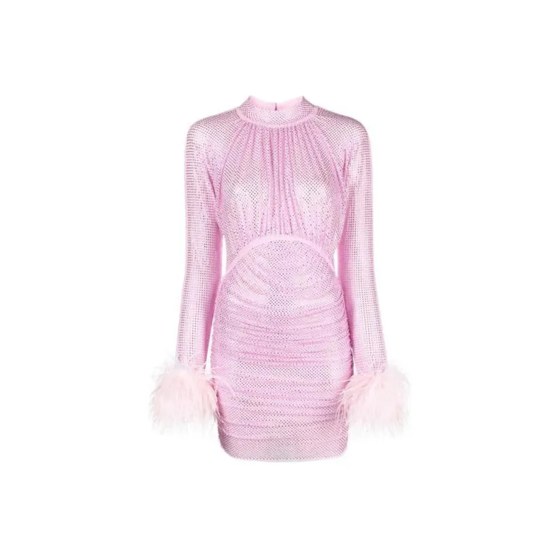 Self portrait Ruch Detailed Embellished Mini Dress-0