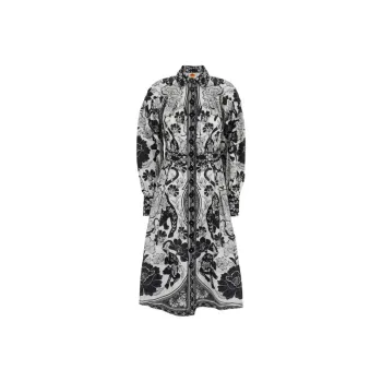 Farm Rio Flower Leopards Midi Dress