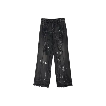 EOEI Jeans Women's Black Gray Color