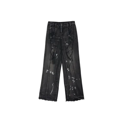 EOEI Jeans Women's Black Gray Color
