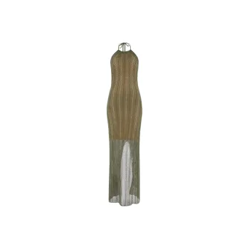 GUESS Sleeveless Dress Women's Olive Green