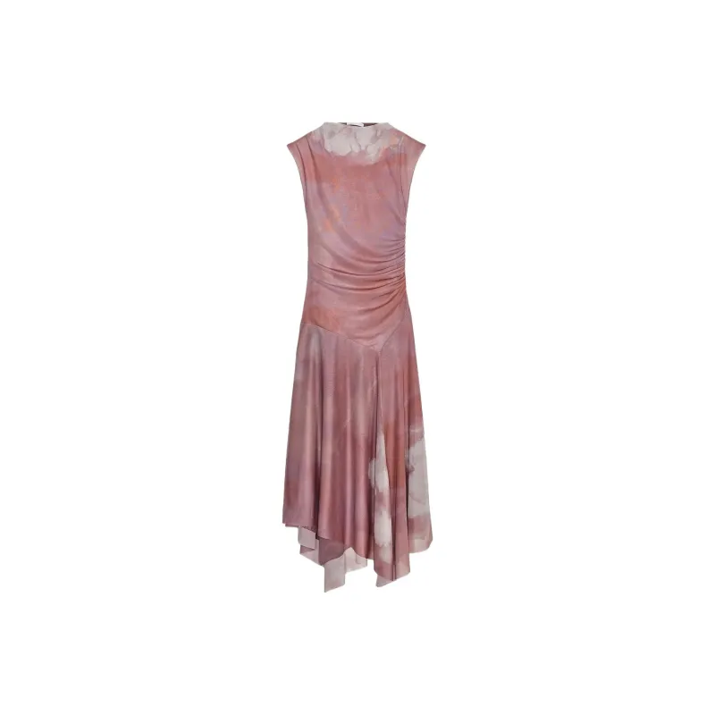 ZARA Sleeveless Dress Women's Pink-0