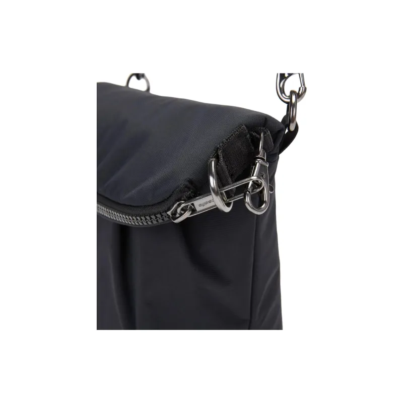 PACSAFE Recycled Nylon Shoulder Bag Women's Black-8