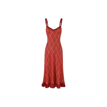 Tiger Mist DEJA DRESS Slip Dress Women's Red