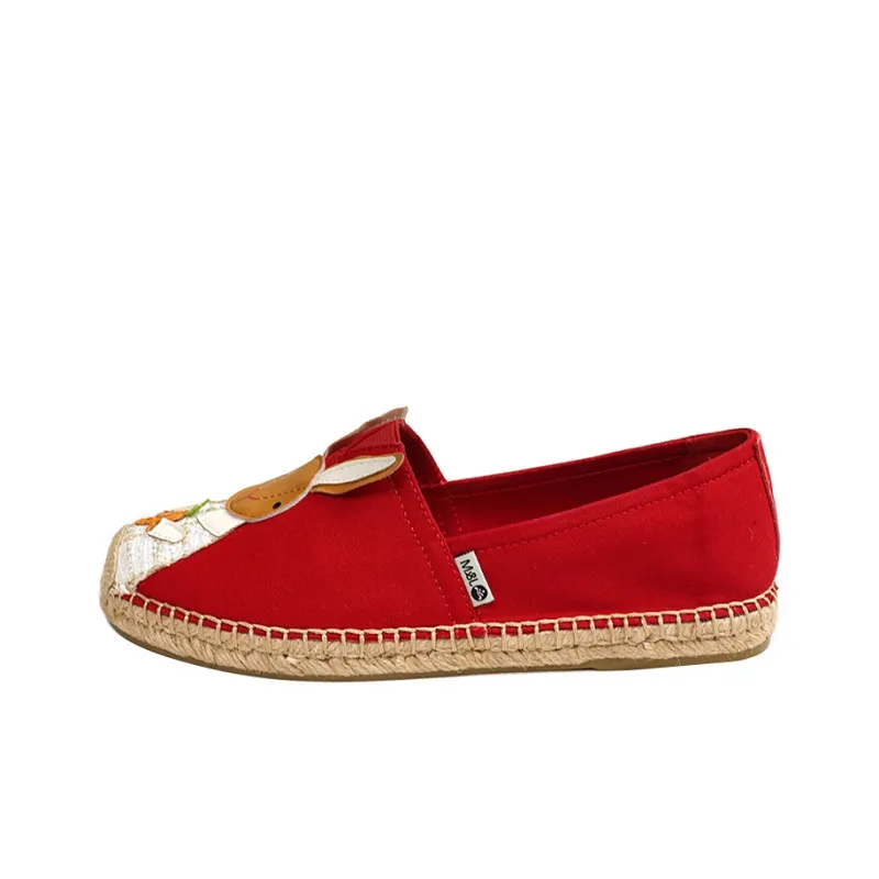 Joy&Mario Espadrilles Women's Red, Ecru-0