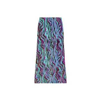 Maje Sequinned Straight Maxi Skirt