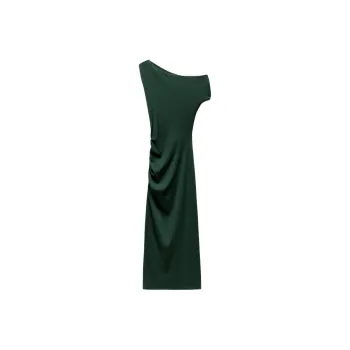 ZARA Sleeveless Dress Women's Dark Green