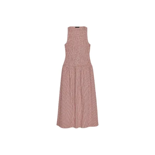 ZARA Sleeveless Dress Women's White/Red