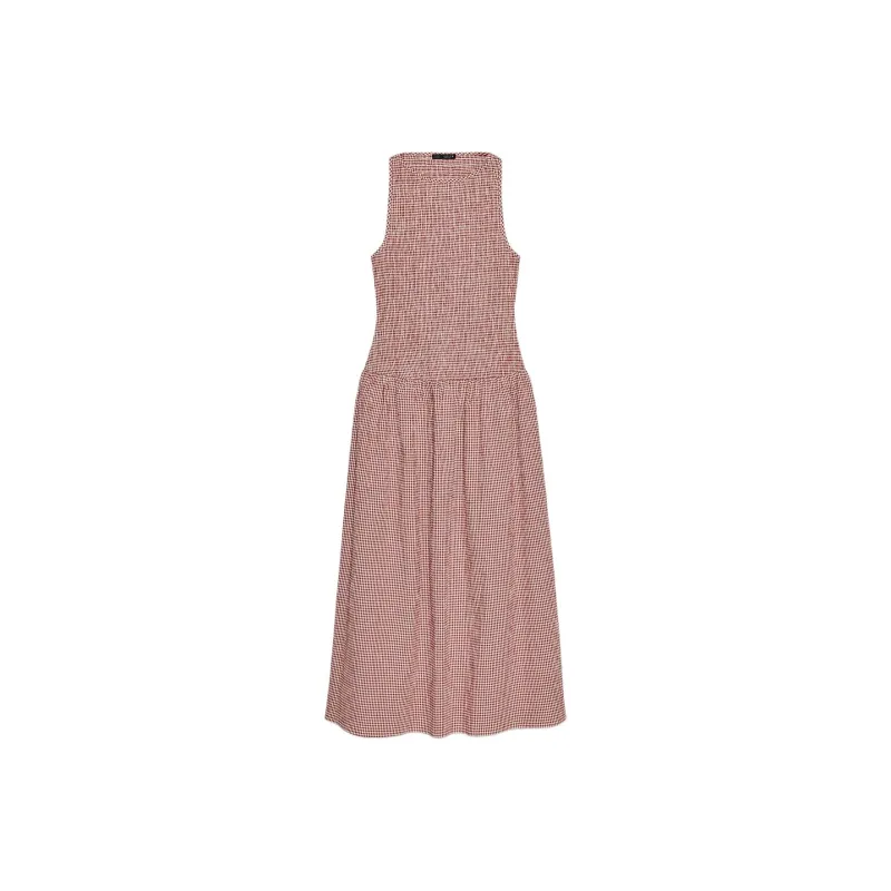 ZARA Sleeveless Dress Women's White/Red-0
