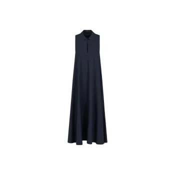 EMPORIO ARMANI Poplin Flared Long Dress