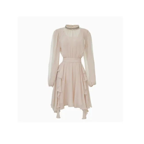BETTER BING Long Sleeved Dresses Women's Apricot