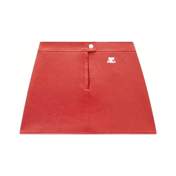 COURREGES Vinyl Mini Skirt 'Heritage Red'