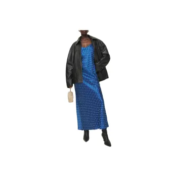 REFORMATION Parma Silk Dress Slip Dresses Women's Diamond Blue