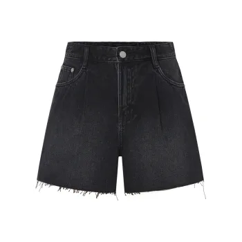 MO&CO Denim Shorts Women's Black