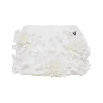 PRADA Embroidered Organza Miniskirt