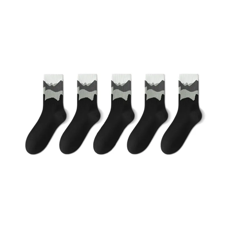 LUOLIAN Mid Calf Socks Women's 5 Pack-10