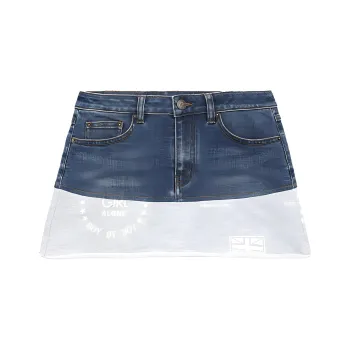 BOY BY BOY Denim Short Skirts Women's Blue