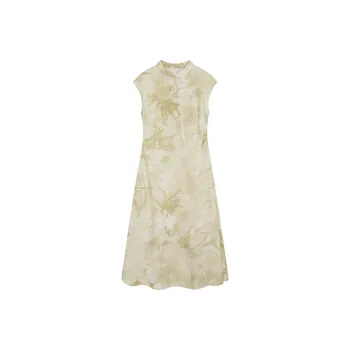 Mo Han Yi Mei Sleeveless Dress Women's Light Mint Green