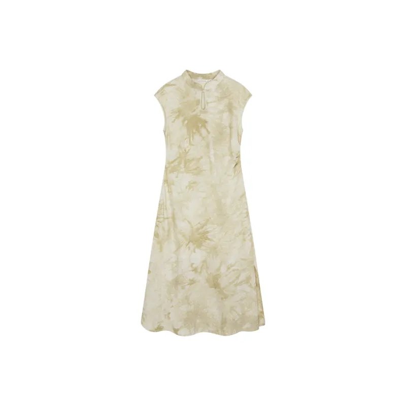 Mo Han Yi Mei Sleeveless Dress Women's Light Clear Green-0