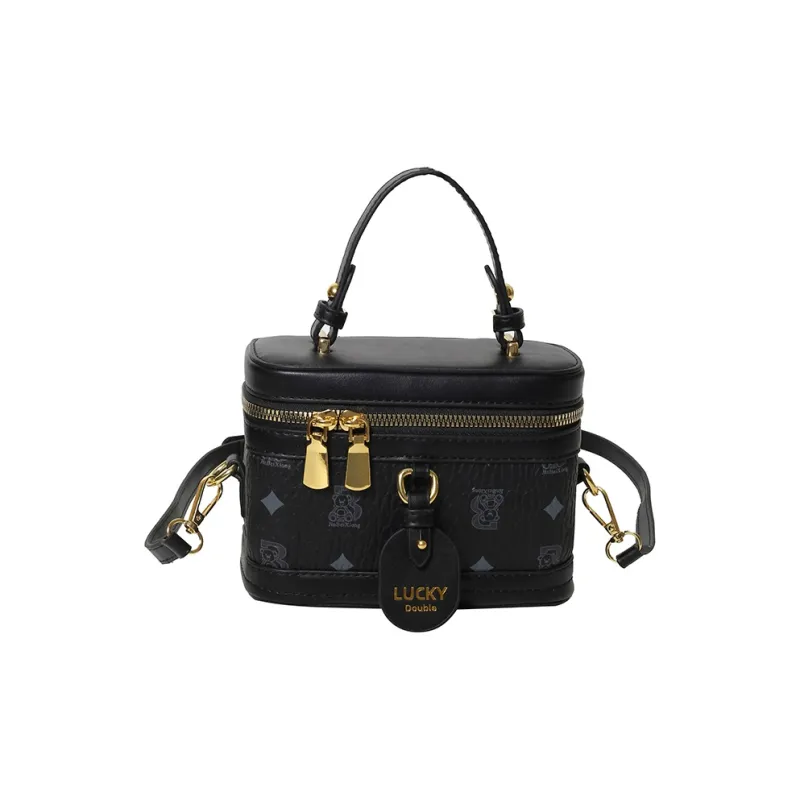 RIVMIND PU One Shoulder Handbag Women's Pink/Brown/White/Black-11