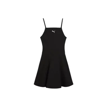 PUMA Vestido Corto Acampanado Y Acanalado Para Mujer Wardrobe Essentials
