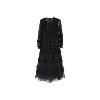NEEDLE & THREAD Dot Shimmer Ankle Gown