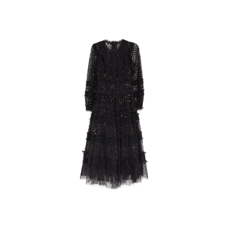 NEEDLE & THREAD Dot Shimmer Ankle Gown-0