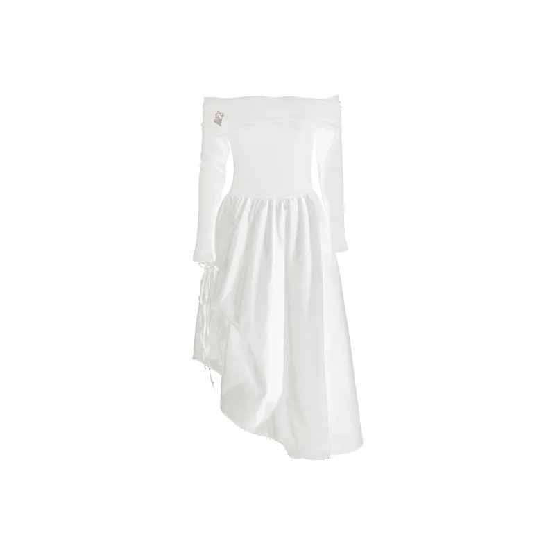 Mu Xiao Xin Long Sleeved Dress Women's Black-5