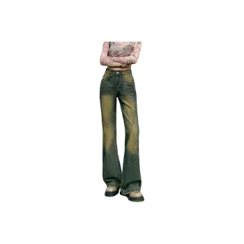 FAIRWHALE Jeans Women's Yellow Mud