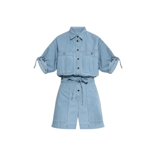ISABEL MARANT Jango Embroidered detail Denim Jacket