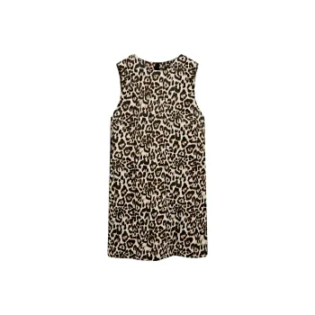 Massimo Dutti Sleeveless Dress Women's Brown