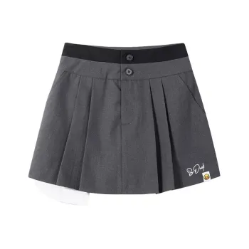 B.Duck Casual Short Skirts Women's Dark Gray