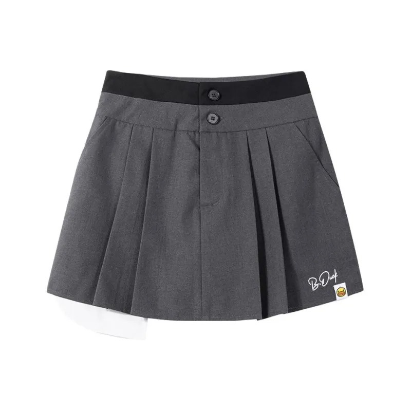 B.Duck Casual Short Skirts Women's Dark Gray-0