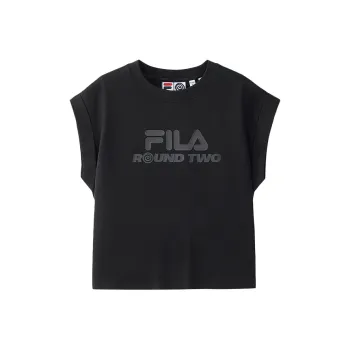 FILA FUSION x ROUND TWO T Shirt Women's Jet Black BK