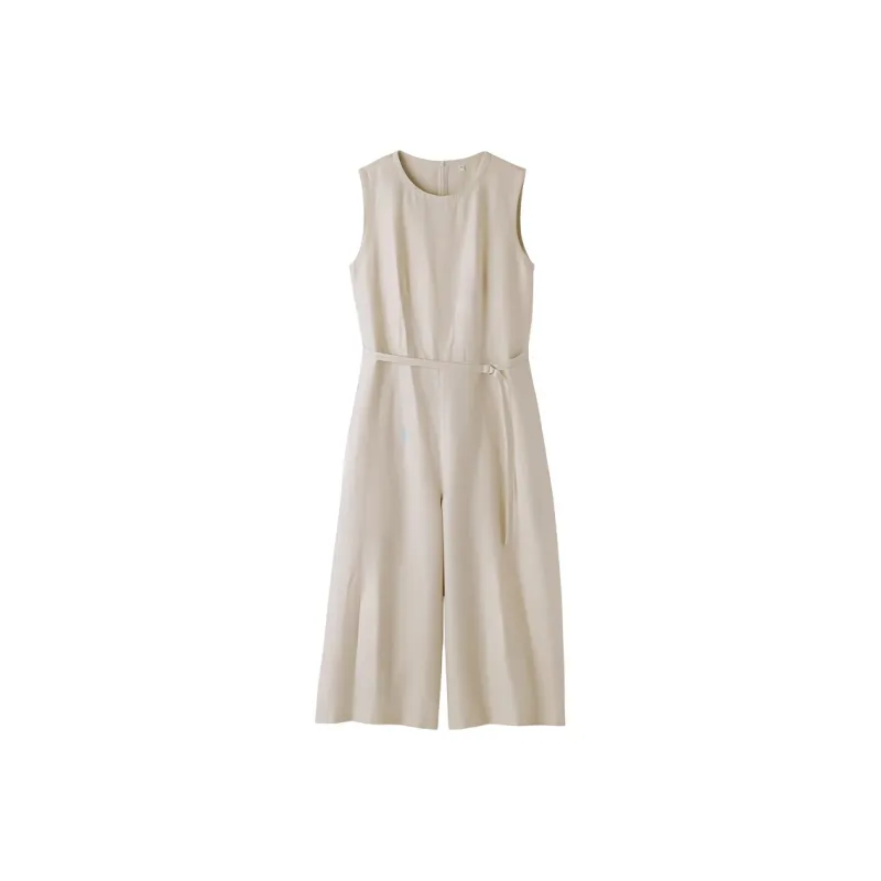 MUJI Hemp Collection Jumpsuits Women's Ivory-0
