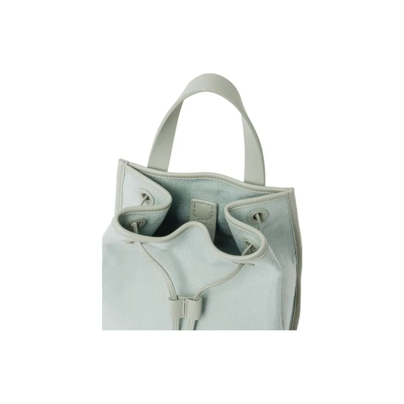 Loro Piana Cotton Backpack Medium Size Kids' Green Eucalyptus & Antique Silver-4