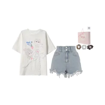 SNBL Casual Suits Women's T Shirt+Jeans