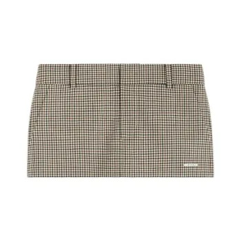 WE11DONE Casual Short Skirts Women's Beige