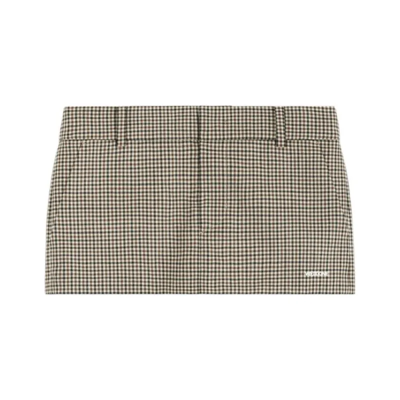WE11DONE Casual Short Skirts Women's Beige-0