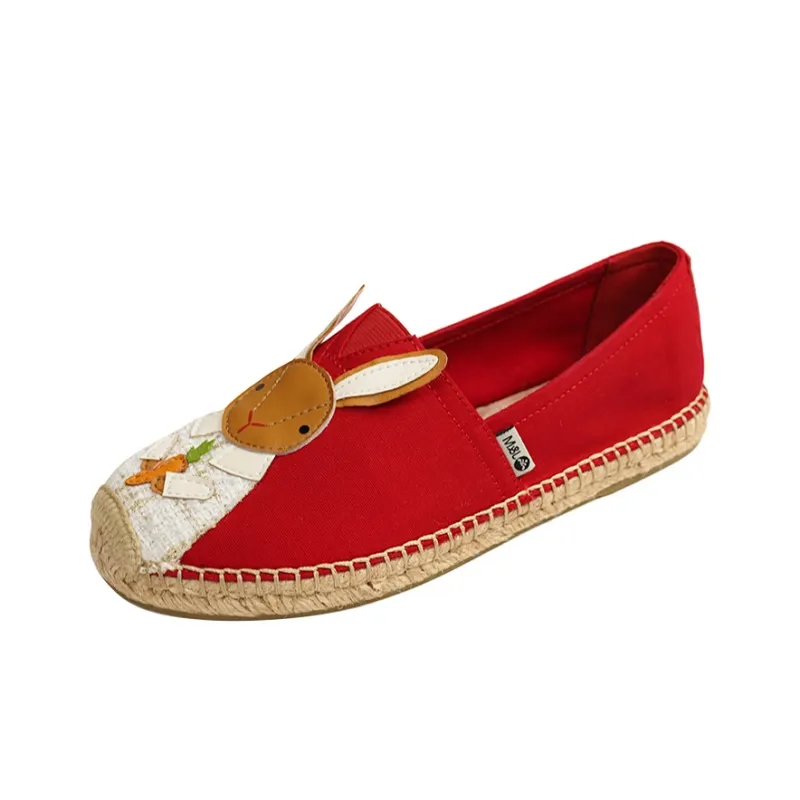 Joy&Mario Espadrilles Women's Red, Ecru-1