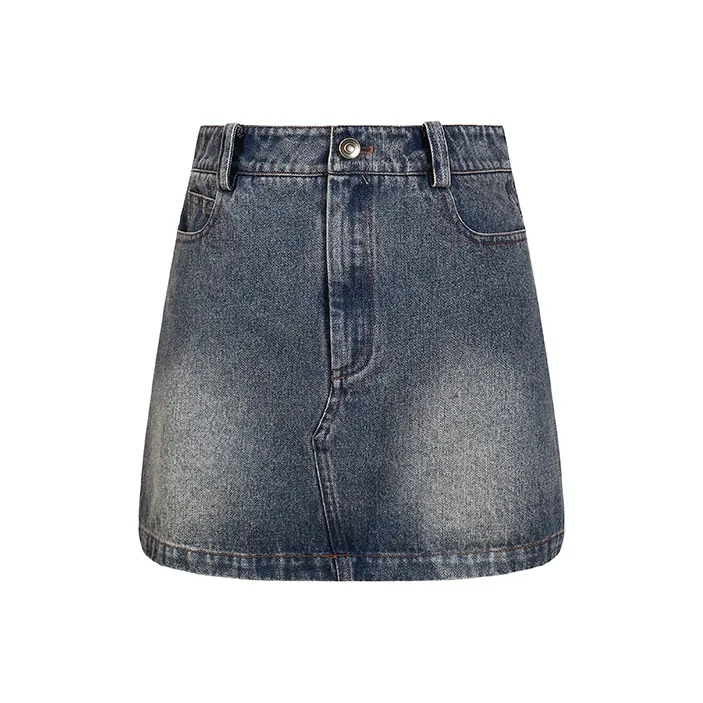 FRLMK Denim Short Skirts Women's Blue-0