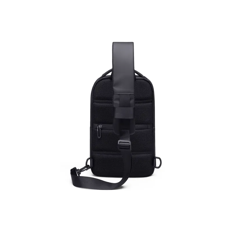 POLO Fabric Sling Bag Men's Black/Gray-1