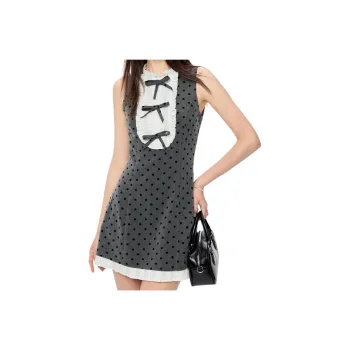 Mu Xiao Xin Sleeveless Dress Women's Gray
