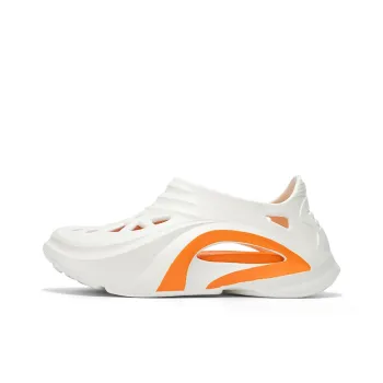 TELENT Clogs Men's White Orange
