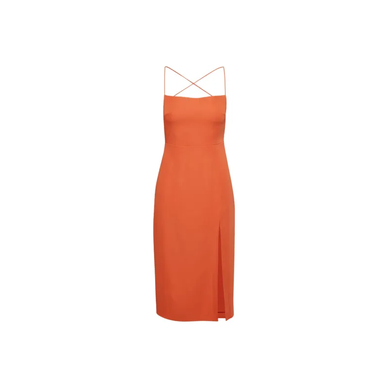 ARITZIA Babaton Success Dress Slip Dresses Women's Hot Cheeky Red/Hot Blush Red Lips-0