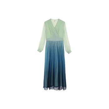 A LIFE ON THE LEFT Long Sleeved Dress Women's Turquoise