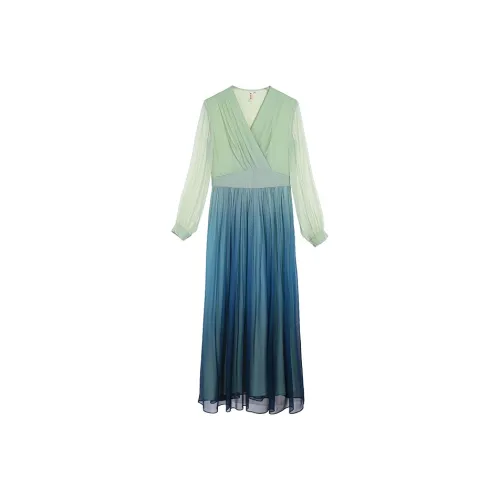 A LIFE ON THE LEFT Long Sleeved Dress Women's Turquoise