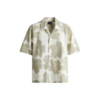 H&M Shirts Men Beige/Pattern