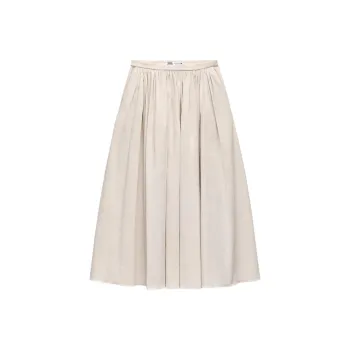 ZARA Casual Long Skirts Women's White